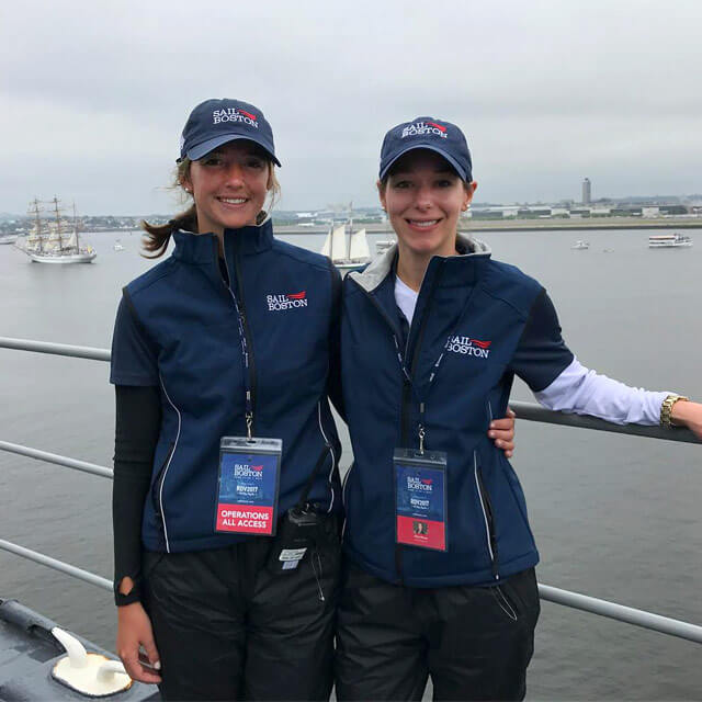 Caroline and Alicia at Sail Boston